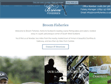 Tablet Screenshot of broomfisheries.co.uk